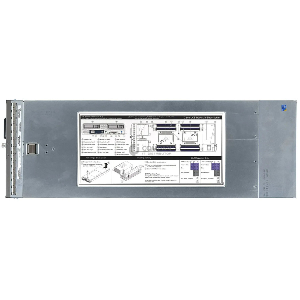 UCSB B200 M3-2SFF CISCO SYSTEMS INC UCSB-B200-M3 2X INTEL XEON E5-2620 0 @ 2.00GHZ RAM 64GB(8X 8GB DDR3 8X 1600MHZ)